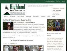 Tablet Screenshot of highland-tree-service.com